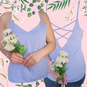 Lilac Blue Camisole w/ Cut-out Back detail | F21